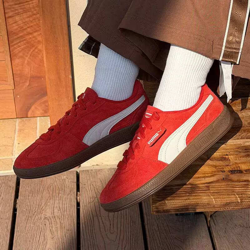 New PUMA Palermo Red Suede Sne - Puma Shoes Suede Classic review and price