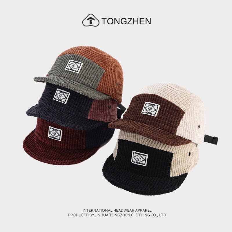 Color Block Patchwork Corduroy - Corduroy Cap 5 Panel review and price