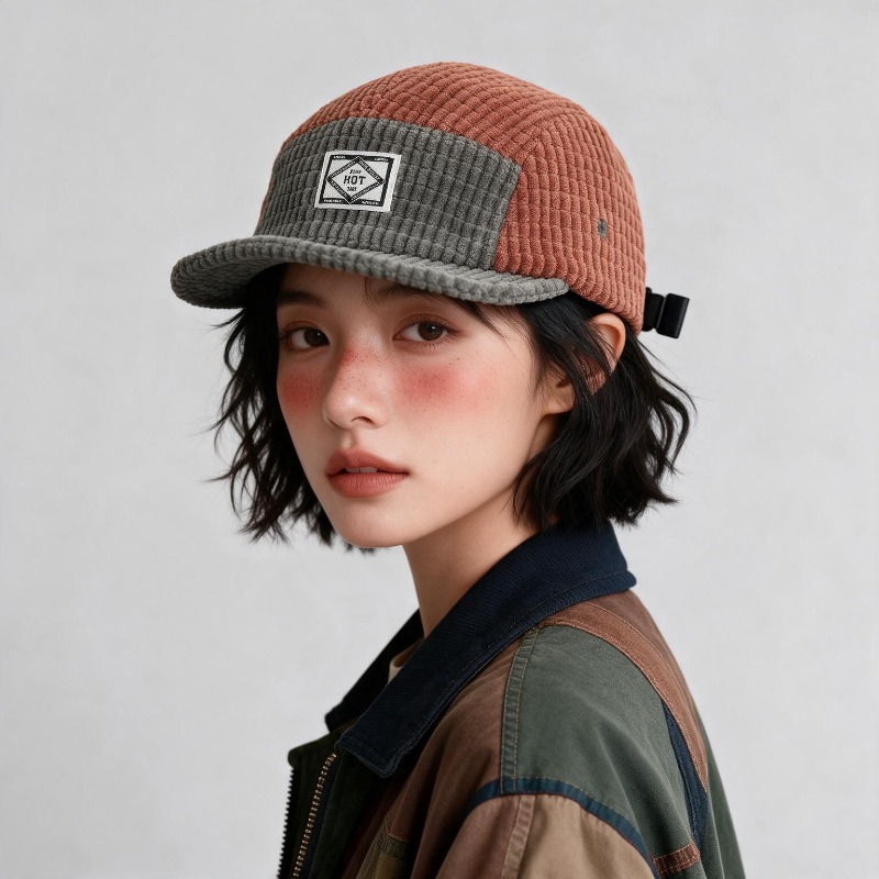 Color Block Patchwork Corduroy - Corduroy Cap 5 Panel review and price
